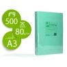 Papel de cor q connect din a3 80 gr verde pack de 500 folhas