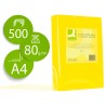 Papel de cor q connect din a4 80gr amarelo intenso pack de 500 folhas