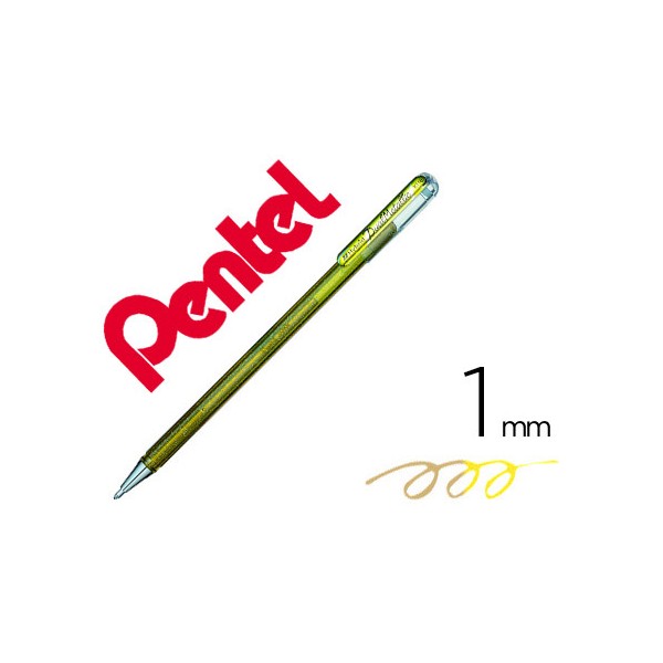 Roller pentel k110 dual metallic cor ouro