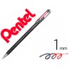 Roller pentel k110 dual metallic cor preto e vermelho metalico