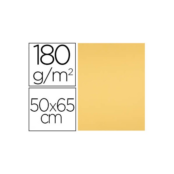 Cartolina liderpapel 50x65 cm 180 gr ouro pack de 25 unidades