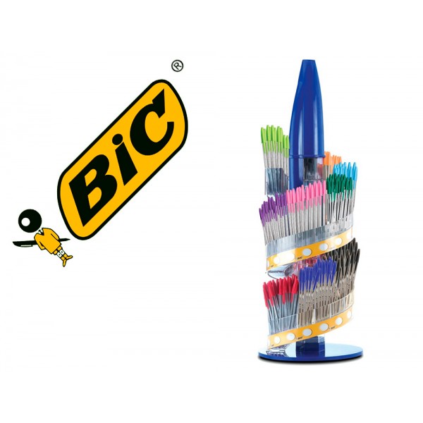 Esferografica bic cristal famile expositor de 770 unidades sortidas promo oferta 150 bic cristal azul