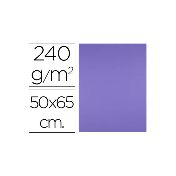 Cartolina liderpapel 50x65 cm 240 gr roxo pack de 25 unidades