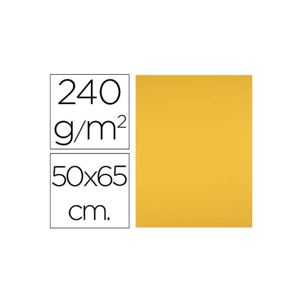 Cartolina liderpapel 50x65 cm 240 gr ouro velho pack de 25 unidades