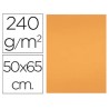 Cartolina liderpapel 50x65 cm 240 gr tangerina pack de 25 unidades