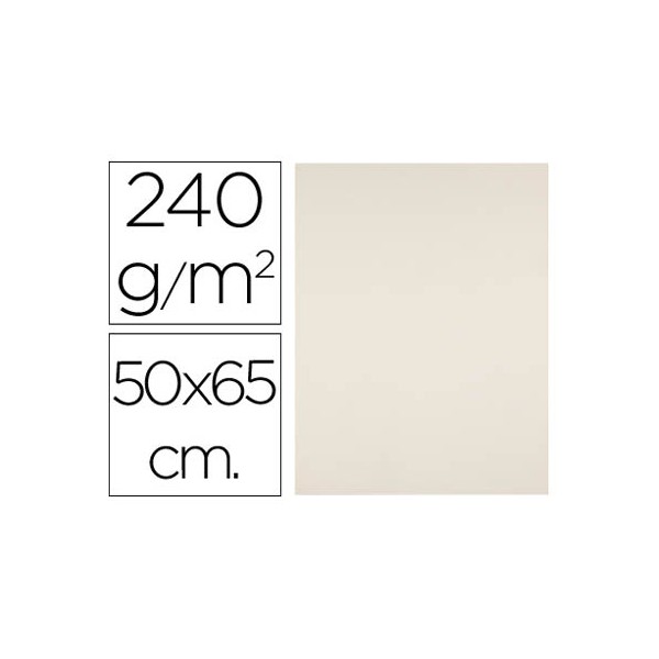 Cartolina liderpapel 50x65 cm 240 gr creme pack de 25 unidades