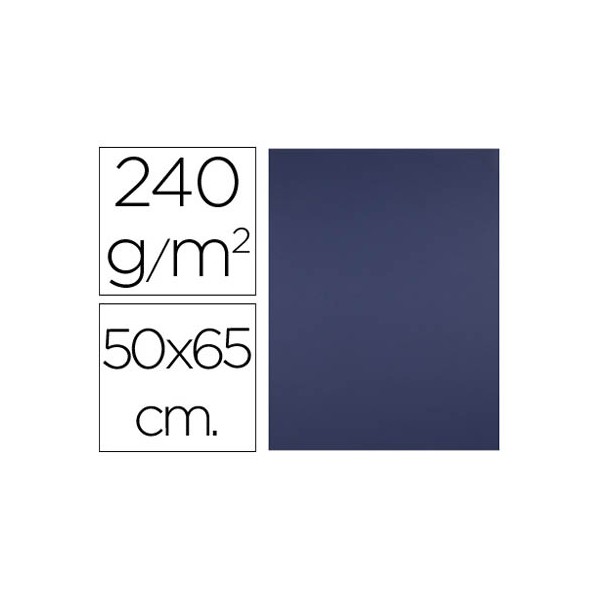 Cartolina liderpapel 50x65 cm 240 gr azul zafira pack de 25 unidades