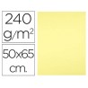 Cartolina liderpapel 50x65 cm 240 gr amarelo medio pack de 25 unidades