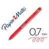 Esferografica paper mate inkjoy retratil gel pen traco 07 mm vermelho