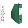 Porta revistas exacompta pvc lombada 70mm cor verde 230x310x70 mm