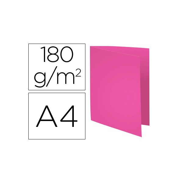 Classificador exacompta em cartolina reciclada din a4 fucsia 180 gr