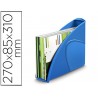 Porta revistas cep plastico uso vertical horizontal azul 85x270x310 mm