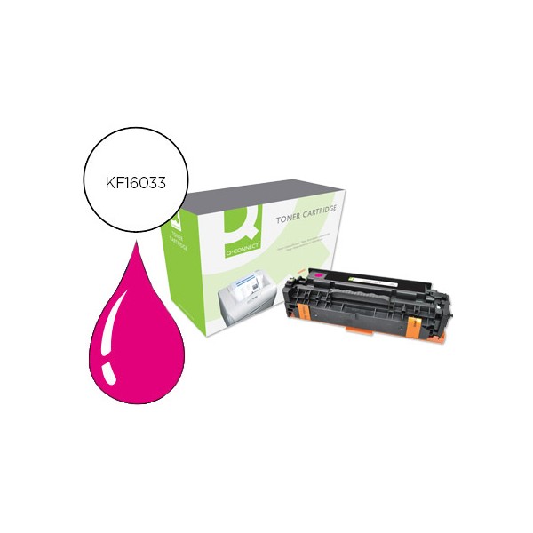 Toner q connect compativel hp ce413a cor laserjet m351a 451dn 451dw 451nw 375nw 475dn 475dw magenta 2600 pa