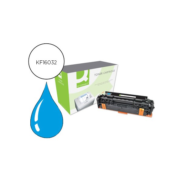 Toner q connect compativel hp ce411a cor laserjet m351a 451dn 451dw 451nw 375nw 475dn 475dw cian 2600 pag