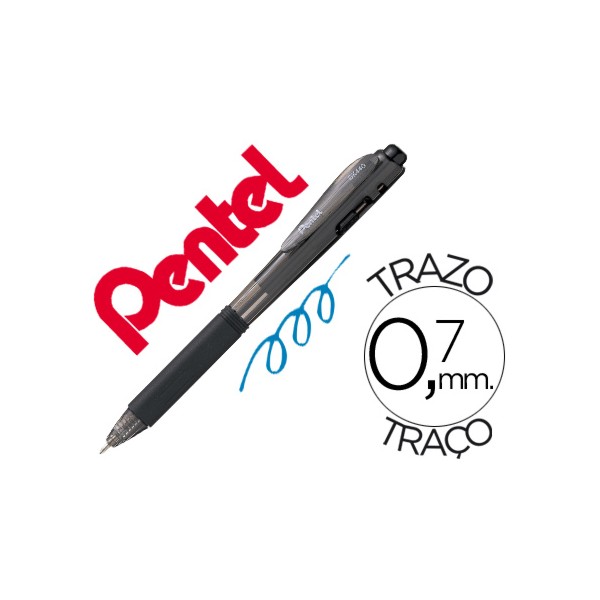 Esferografica retratil pentel bk440 preta