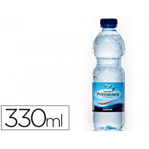 Agua mineral natural fuente primavera garrafa de 330ml