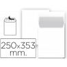 Envelope liderpapel bolsa folio prolongado branco 250x353 mm tira de silicone pack de 25 unidades