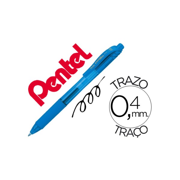 Roller pentel energel bl107 07mm azul ceu