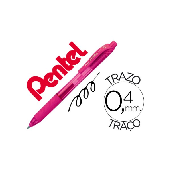 Roller pentel energel bl107 07mm rosa