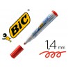 Marcador bic velleda para quadro branco cor vermelho ponta redonda 13 mm