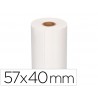 Rolo termico para impressora 57x40x11 mm 58 gr