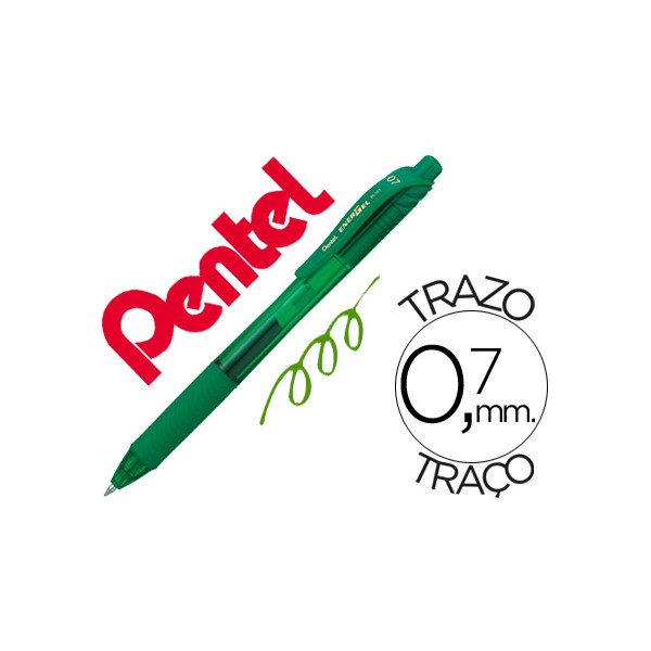 Roller pentel energel bl107 07mm verde