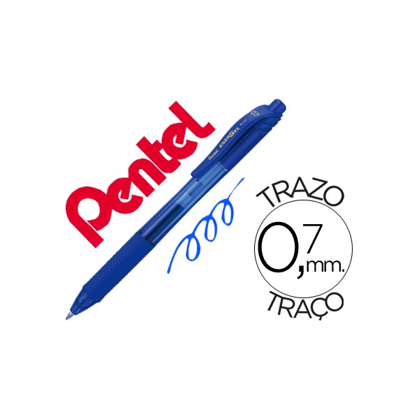 Roller pentel energel bl107 07mm azul