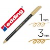 Marcador edding 1200 ponta de fibra redonda traco 1 3 mm n53 ouro