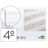 Bloco musica liderpapel pentagrama 3mm mais quadricula de 4mm para anotacoes quarto 20 folhas 100 gr