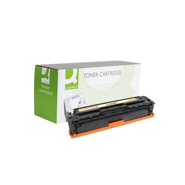 Toner q connect compativel hp cb542a cor amarelo laser jet 1215 1515 1518 1400pag