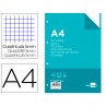 Recarga liderpapel din a4 120 f quadricula de 5 mm margem com bandas 5 cores papel de 70 gr