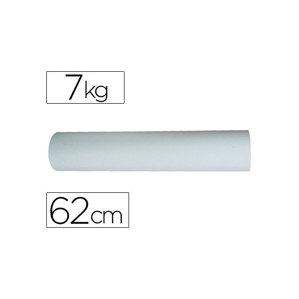 Papel branco bobine de 62 cm 7 kg