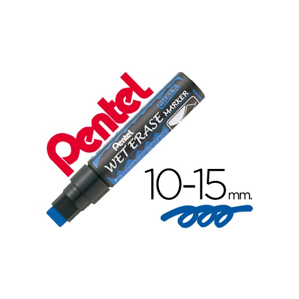 Marcador pentel wet erase 56 azul