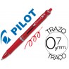 Esferografica pilot acroball vermelho tinta oleo ponta de esfera de 10mm retratil