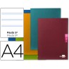 Caderno escolar liderpapel scriptus 48 folhas din a4 pautado estreita 25 papel 90 gr