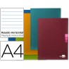 Caderno agrafado liderpapel scriptus din a4 48 f pautado papel 90 gr