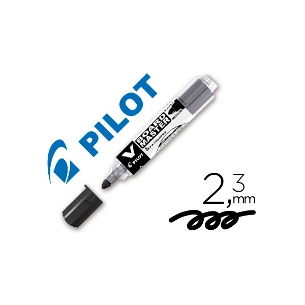 Marcador pilot board master para quadro branco preto tinta liquida traco 23mm