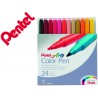 Marcador pentel s360 feltro carteira c 24