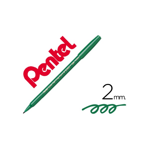 Marcador pentel s360 feltro verde