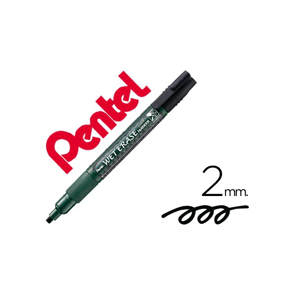 Marcador pentel smw26 wet erase preto