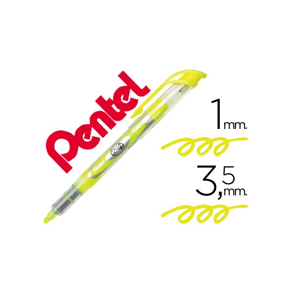 Marcador fluorescente pentel sl12 amarelo