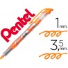 Marcador fluorescente pentel sl12 laranja