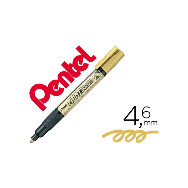 Marcador pentel mmp20 paint vidro e plastico ouro