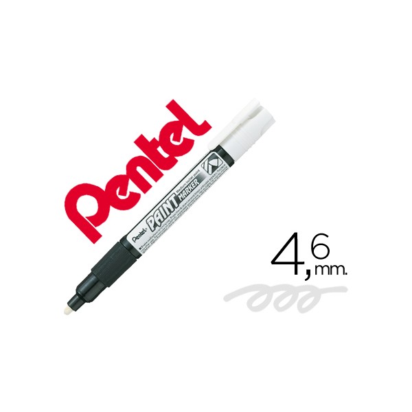 Marcador pentel mmp20 paint vidro e plastico branco