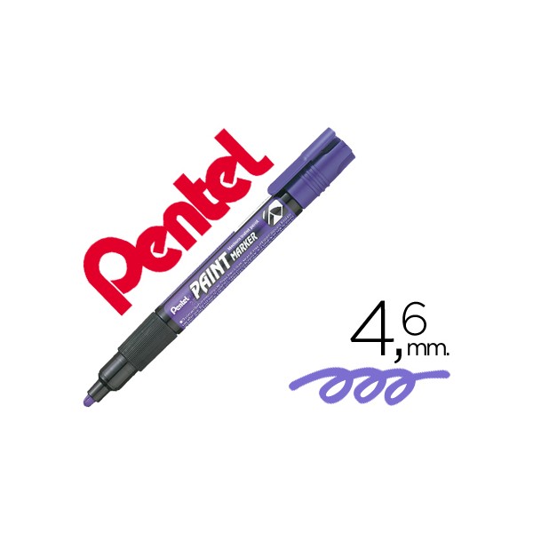 Marcador pentel mmp20 paint vidro e plastico violeta