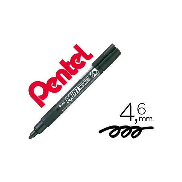 Marcador pentel mmp20 paint vidro e plastico preto