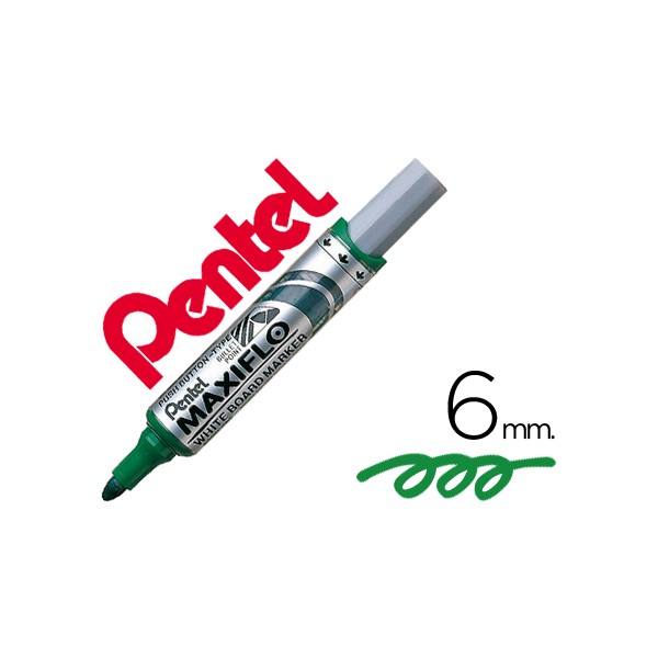 Marcador pentel mwl5m quadro br maxiflo verde