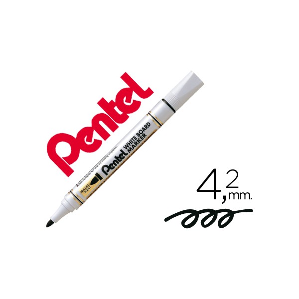 Marcador pentel mw85 quadros brancos 42 mm preto