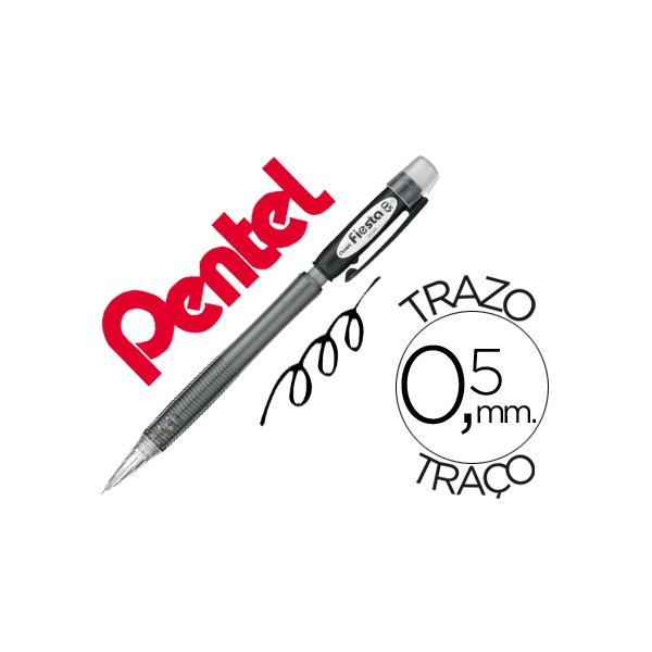 Lapiseira pentel ax105 fiesta 05 mm preto