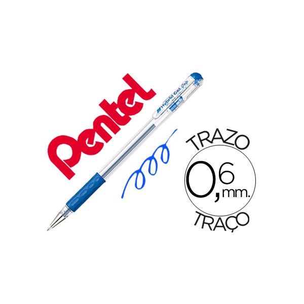 Roller pentel k116 gel grip azul